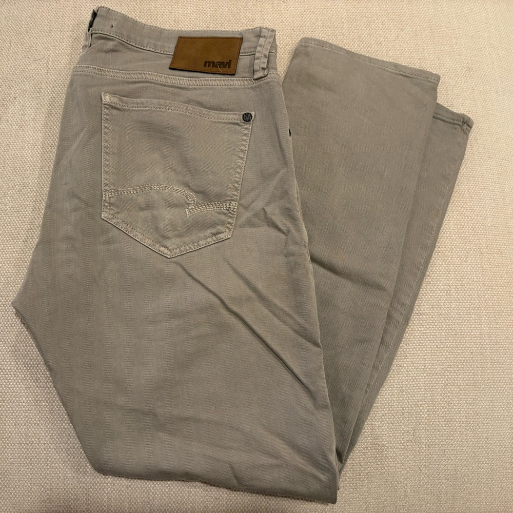 Mavi Men's Tan Slim Fit Jeans
